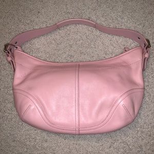 Coach pink leather purse